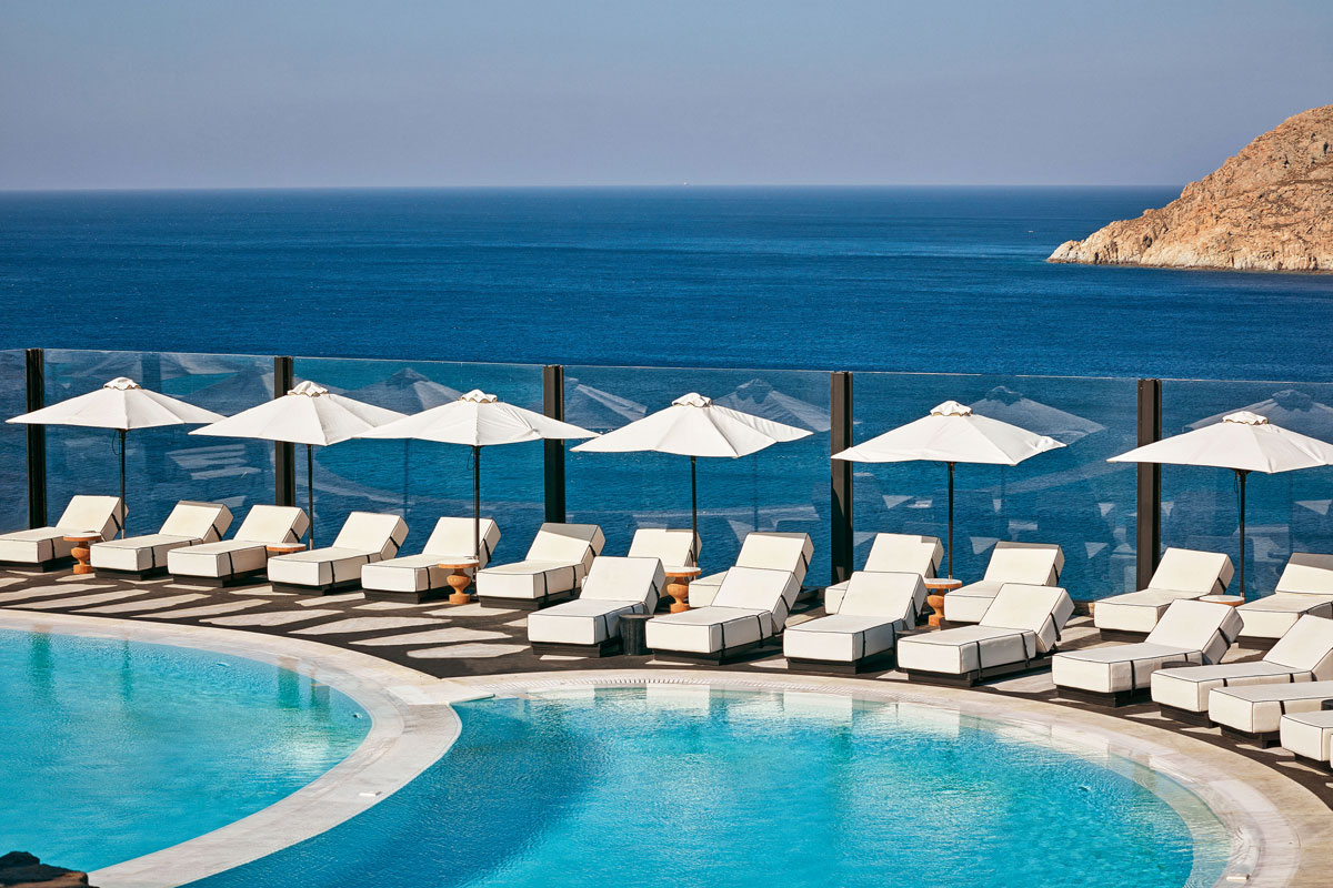 Hotel Royal Myconian - Leading Hotels Of The World, Griechenland, Elia Beach. Großes 1